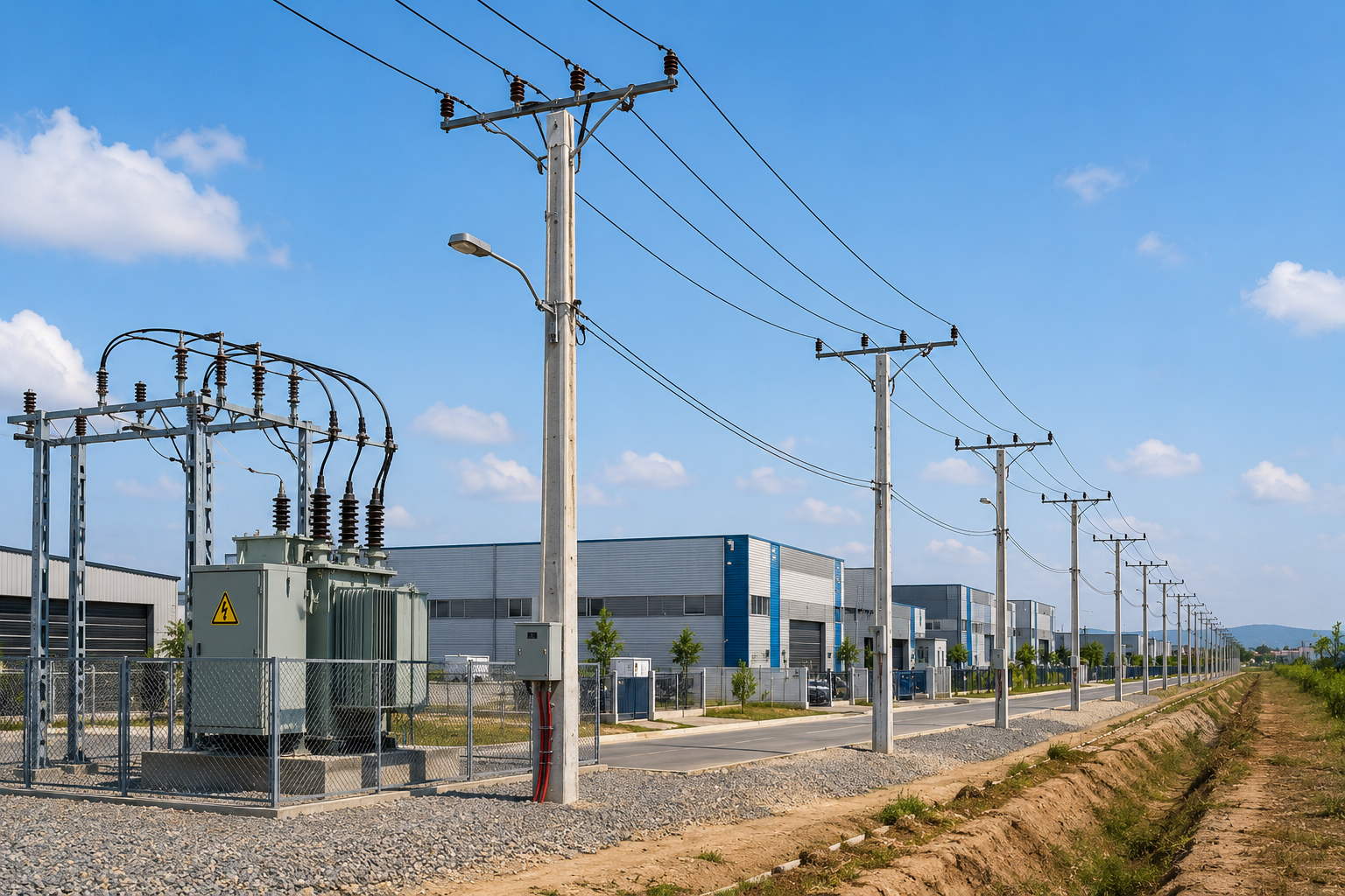 Extension du réseau — Zone industrielle
