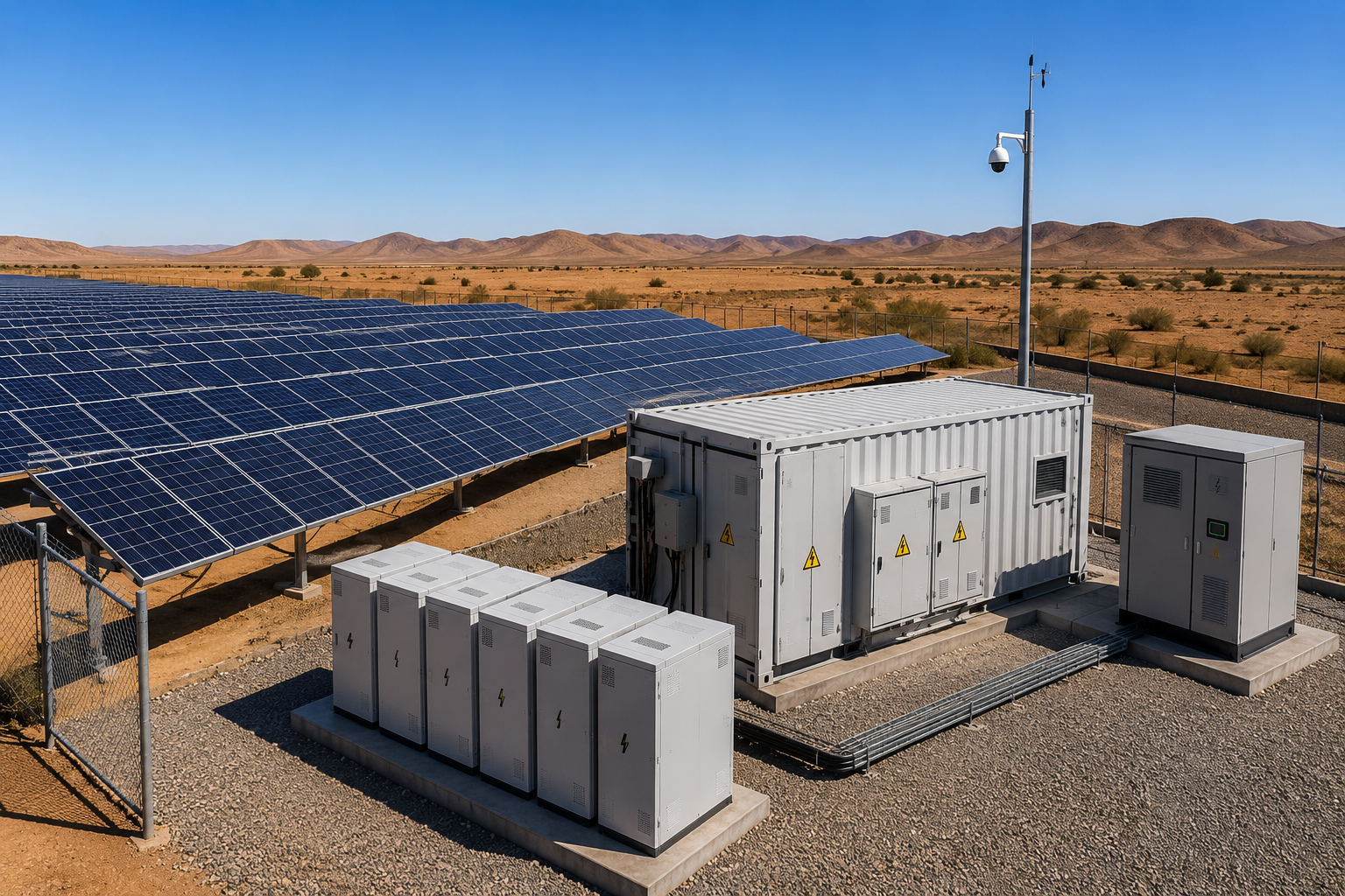 Centrale solaire hybride