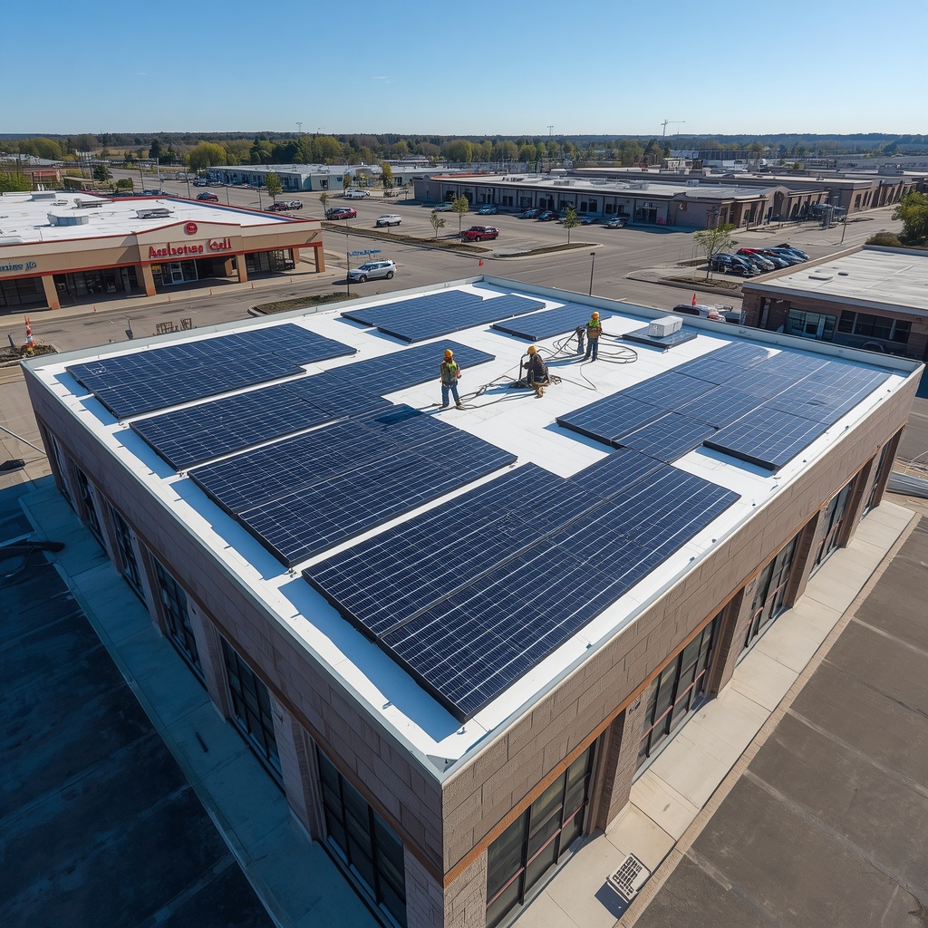 Installation solaire pour site commercial